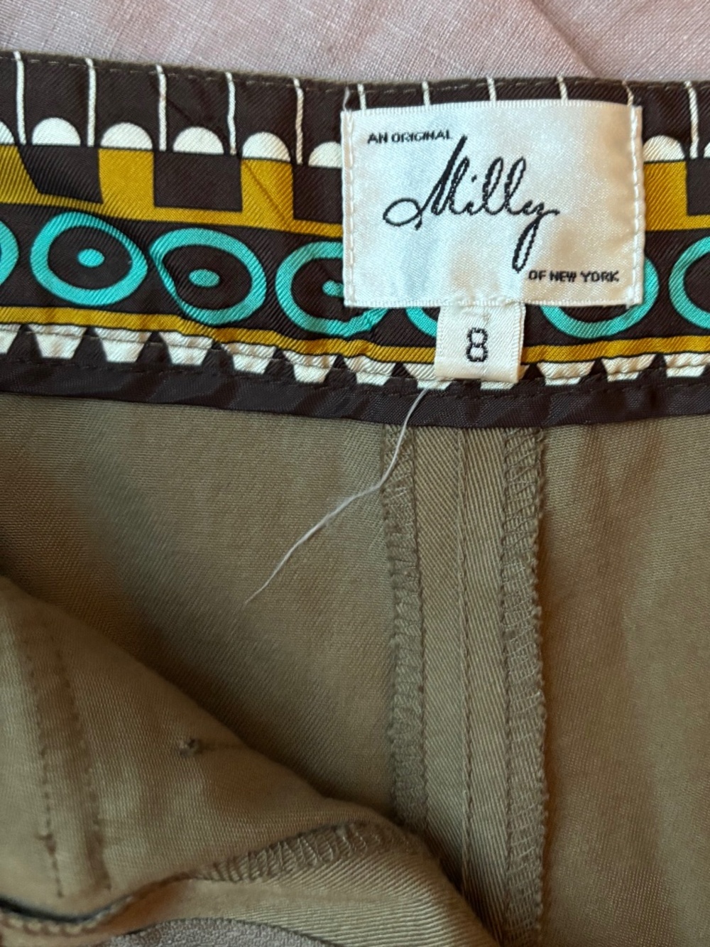 Perfect Milly size 8 full leg pant